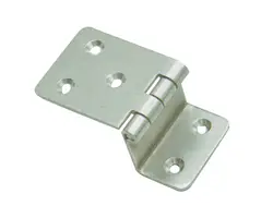 Mirror polished S.S. Offset hinge - 24x40/45x40mm H - 20mm