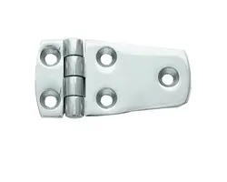 Mirror Polished S.S. Hexagonal Hinge - 76x38mm, Dimensions, mm: 76x38