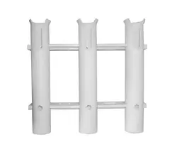 Rod holder wall mounted for 3 rods