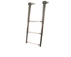 Telescopic Ladder - 3 White Steps - 310mm, Width, mm: 310