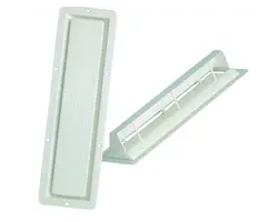 White ABS louver vents - 420x120mm