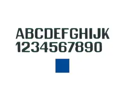 Light blue letter A - 150mm