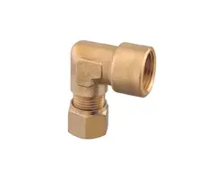 Brass Female Curved Fitting - 1/2"x14mm