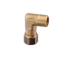 Brass Male Curved Fitting - 1/2"x12mm
