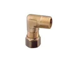 Brass Male Curved Fitting - 1/2"x14mm