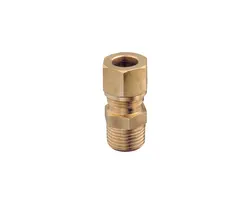 Straight Brass Fitting - 1/2"x12mm