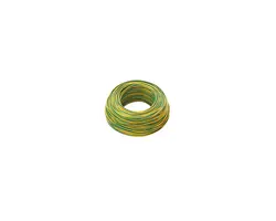 Yellow green cable diameter 4mm - 100mt