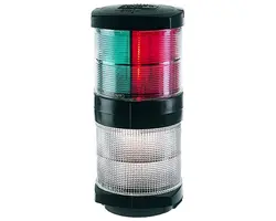 Hella Navigation Lamp 2984 - SB & PS & Masthead & 360° Tricolor - 2NM - 12V Bulb - Black