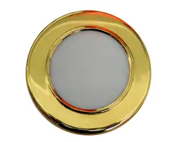 Polished brass recessed ceiling light diameter 150mm