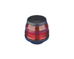 Red 360 degrees navigation light Posidone series - Black case