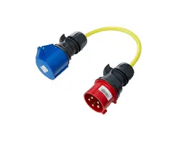 Adapter Cord 32A 3-phase to Single Phase