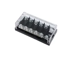 Six-way Fuse Holder for Mega-fuse with Busbar 250A