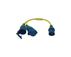 Splitter Cord 16A/250V CEE/2xCEE