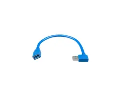 USB Extension Cable One Side Right Angle - 0.3m