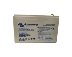 12V/15Ah AGM Super Cycle Battery (Faston 6.3x0.8mm)