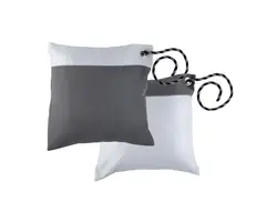 Set of 2 Cushions - Grey-white