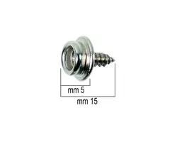 Knurled Button With Screw - 15mm