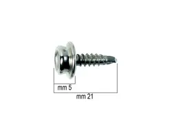 Knurled Button With Screw - 21mm