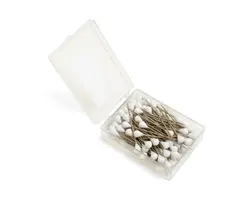 Plastic Pins - White