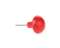 Red Plastic Pins