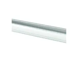 White Aluminum Rail with Fin - 6m