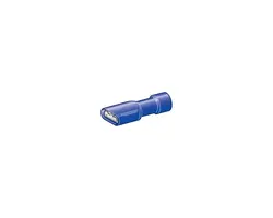 Blue female lamellar total insulated terminals - 4.7mm