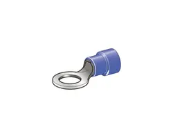 Blue insulated eye terminals - 6.2mm
