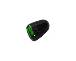 Green LED navigations lights - Black case - 12-24V