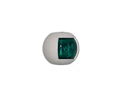 Green starboard navigation light Delfi series - White case