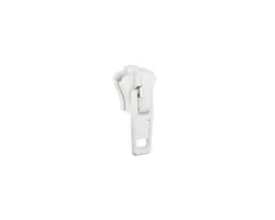 Single Die-cast YKK6 Nickel Slider - White