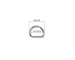 Stainless Steel D-ring - 25mm
