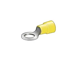 Yellow insulated eye terminals - 10.5mm