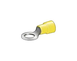 Yellow insulated eye terminals - 4.2mm