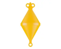 Biconical Mooring Buoy diameter 22 cm - Yellow