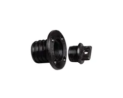 Black Drain Socket - 16.5-43mm, Color: Black