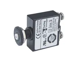 Push Button Reset Circuit Breaker with Screw Terminal - 3A