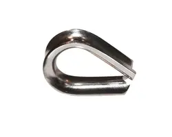 AISI 316 Thimble - Ø 18mm, For rope Ø, mm: 18