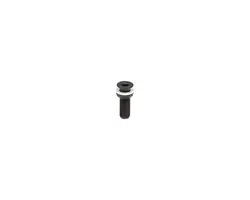 Black Recessed Through-hull - 1/2", Color: Black, Thread: M1/2"