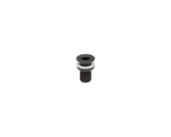 Black Recessed Through-hull - 1", Color: Black, Thread: M1"