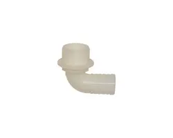 Curved PVC Hose Connector - 1"1/4, Thread: 1”1/4