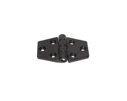 Hinge in Black Nylon - 63x40mm, Dimensions, mm: 63x40