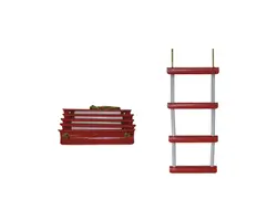 Rope Boarding Ladder - 4 Steps, Length, mm: 1240