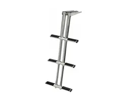 Stainless Steel Telescopic Ladder - 3 Steps, Length, mm: 870