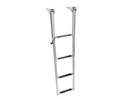 Stainless Steel Telescopic Ladder - 4 Steps