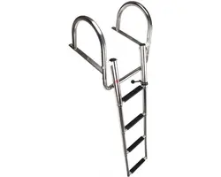 Telescopic and Tilting Ladder - 4 Steps, Length, mm: 1080