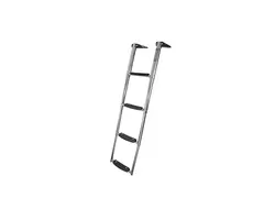 Telescopic Ladder with 4 Wide Steps, Length, mm: 1145