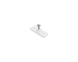 Wall Support in White Nylon Ø6.3x26mm, Color: White