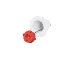 White Fuel Deck Filler diameter 50mm, Color: White