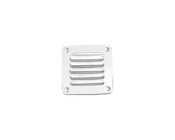 White Louver Vent - 92x92mm, Color: White