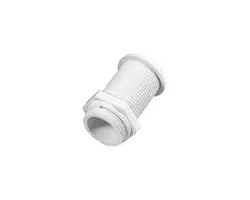 White PVC Through-hull - 25x62mm, Color: White